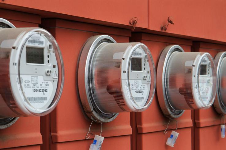 Electricity meters track residential energy use. Photo: Shutterstock.com